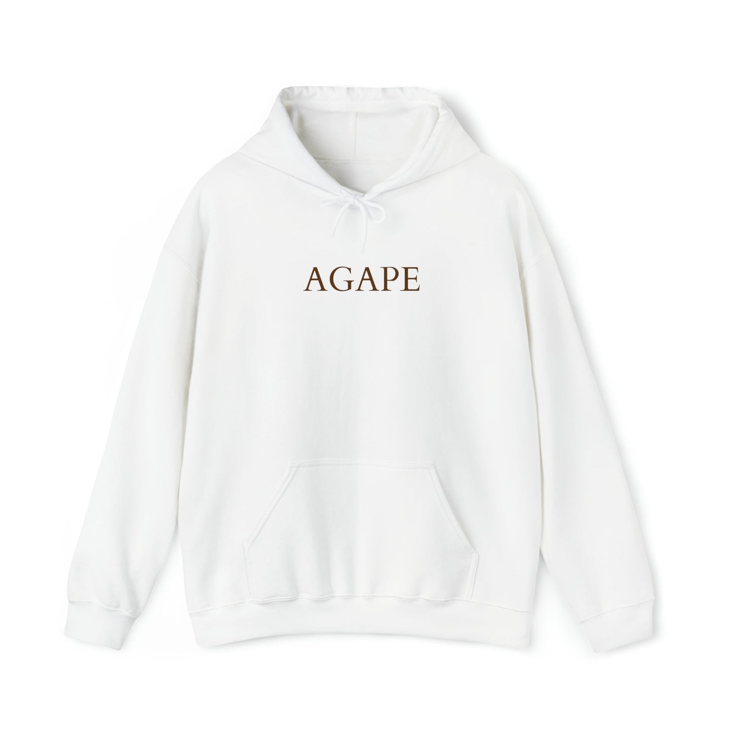 White Agape Hooded Sweatshirt