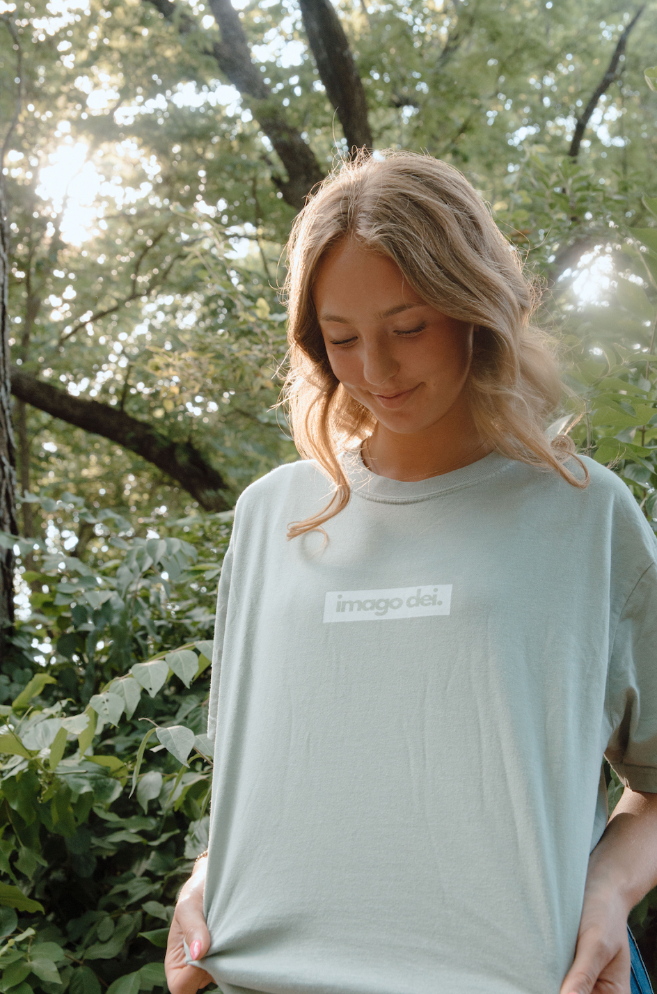 Imago Dei Box | Premium Comfort Colors T-Shirt | Light Green